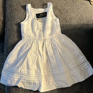 For white Ralph Lauren polo dress. Brand new with tags.